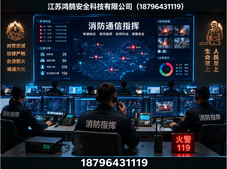山南消防通信指挥展示图